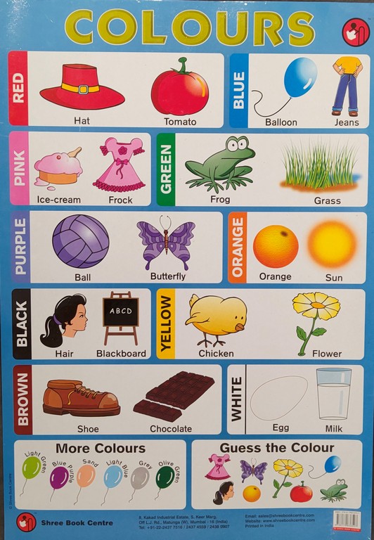 My Preschool Educational Chart Colours