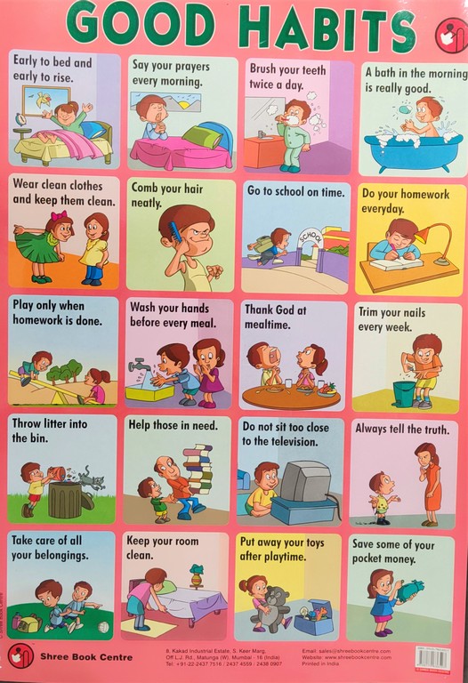 My Preschool Educational Chart Good Habits