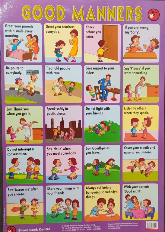 My Preschool Educational Chart Good Manners