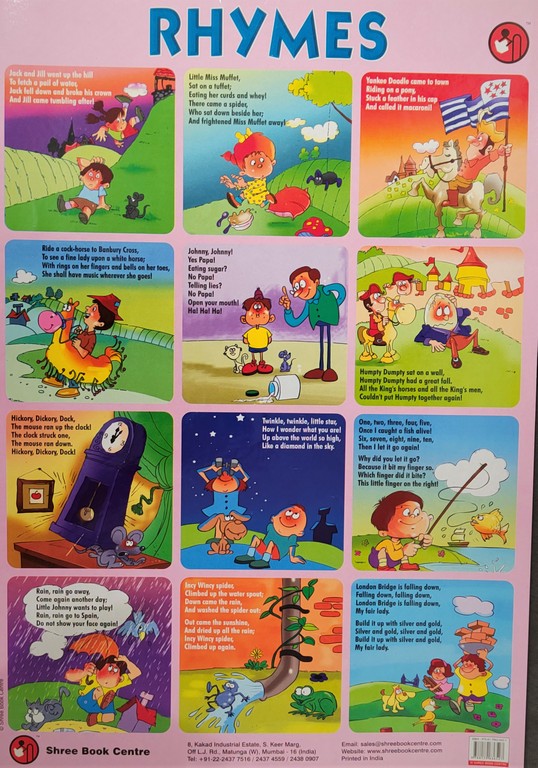 My Preschool Educational Chart Rhymes