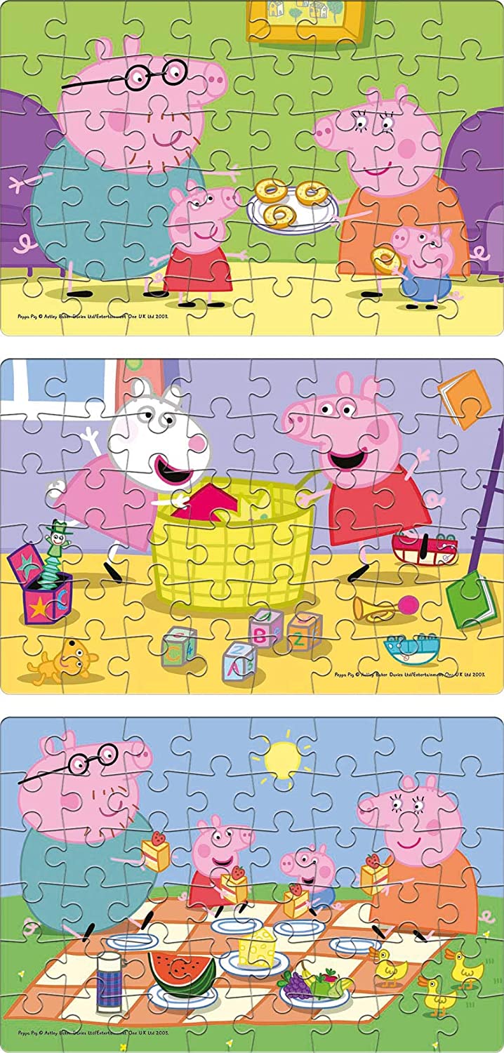 Peppa Pig Jigsaw Puzzle 3 in 1