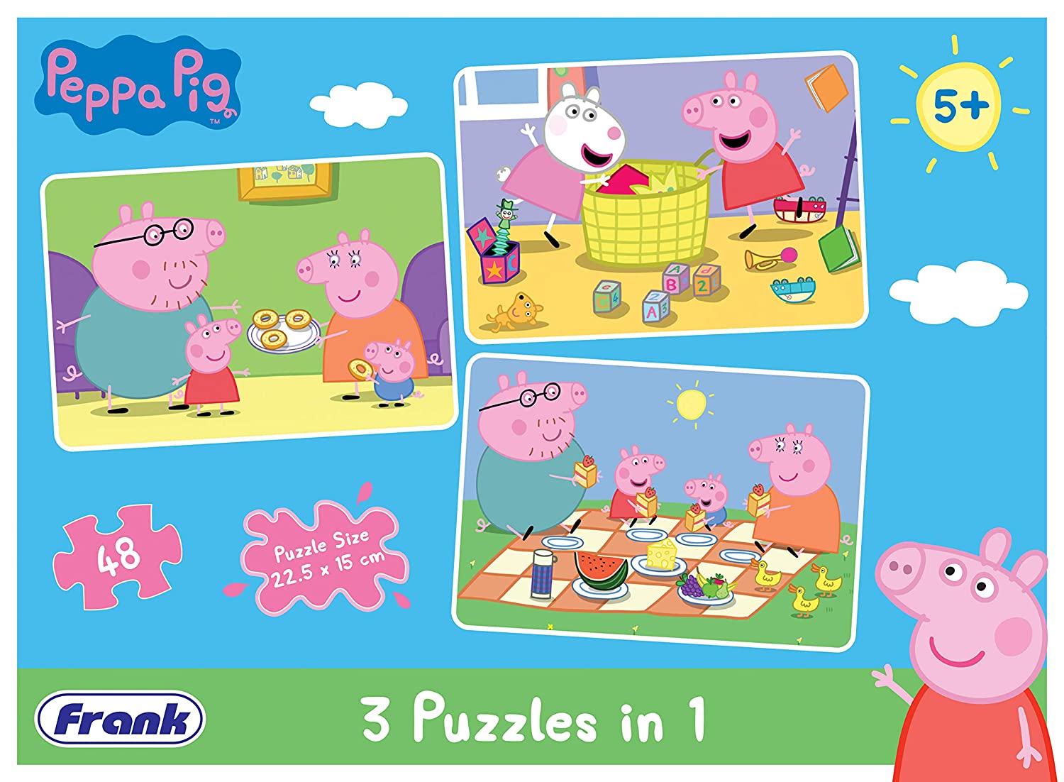 Peppa Pig Jigsaw Puzzle 3 in 1