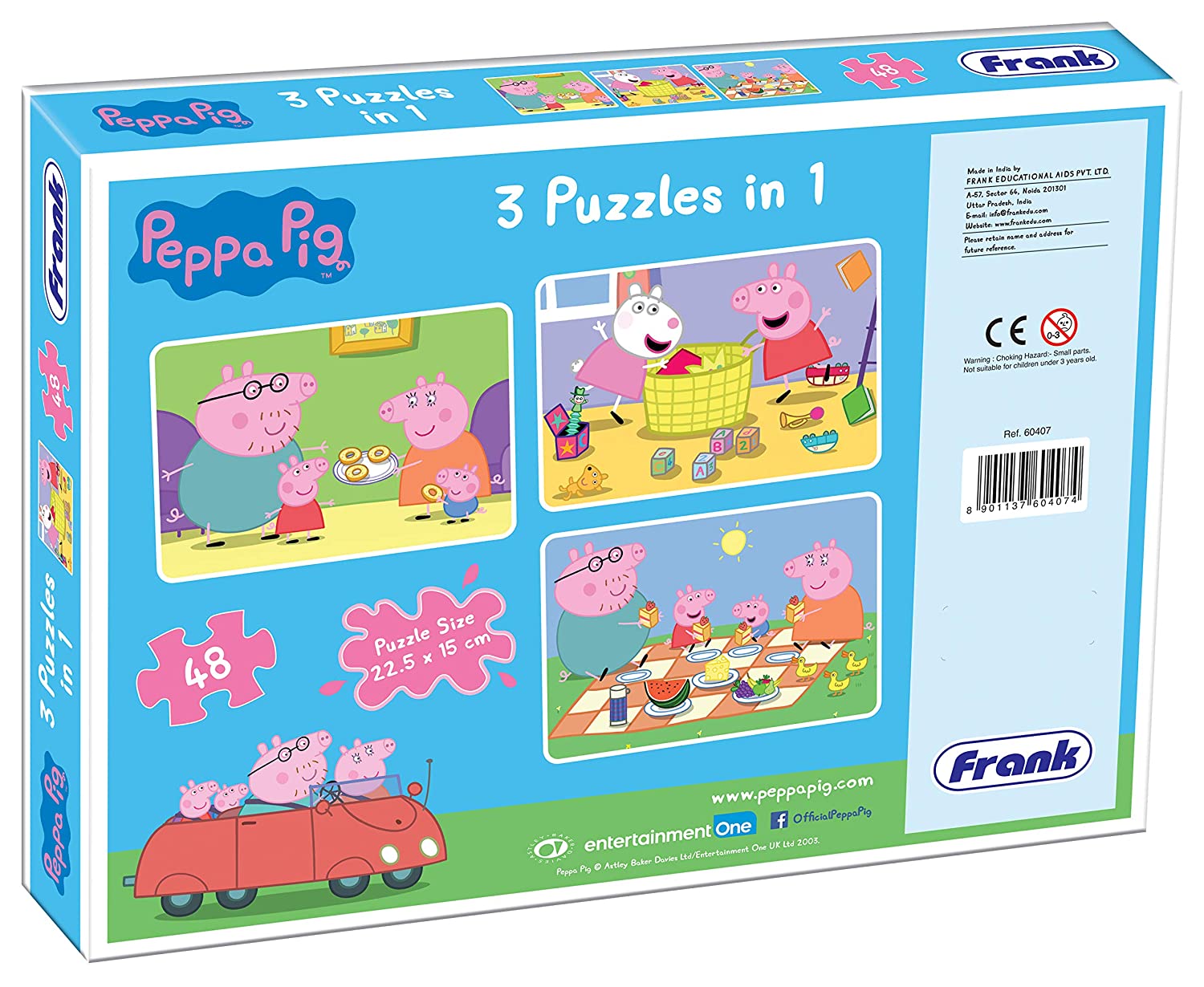 Peppa Pig Jigsaw Puzzle 3 in 1