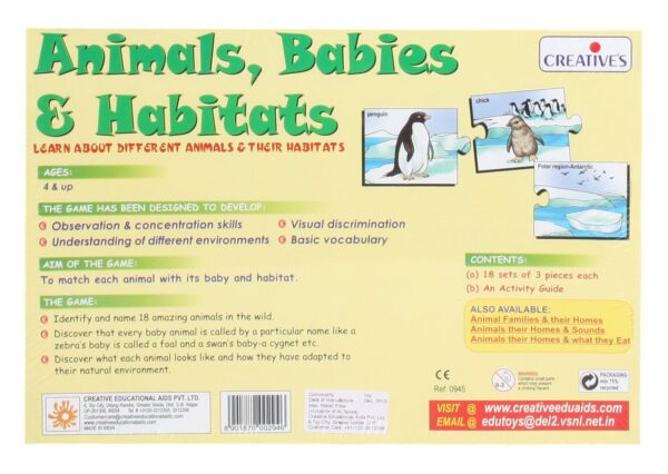 Animals, Babies and Habitats