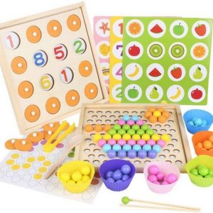 Clip Beads and Memory Game Game