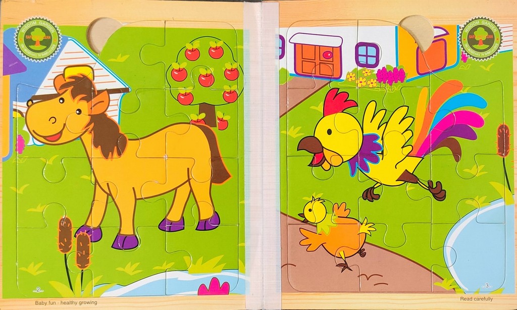 Jigsaw puzzle book animals