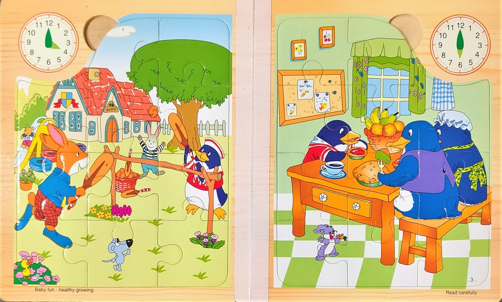 Jigsaw puzzle book routine