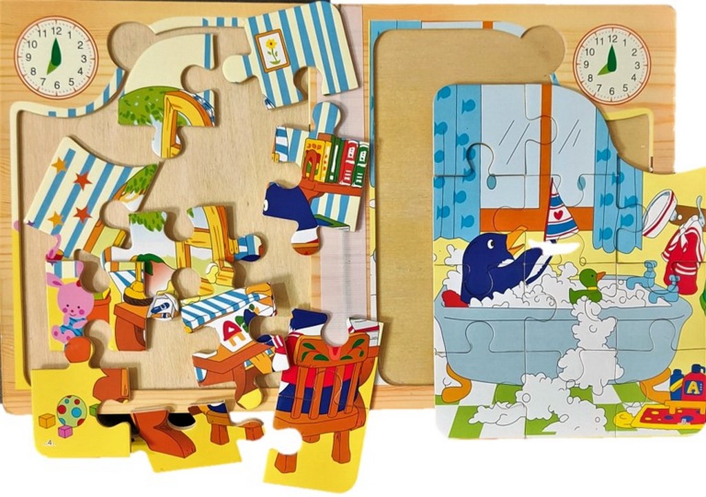 Jigsaw puzzle book routine