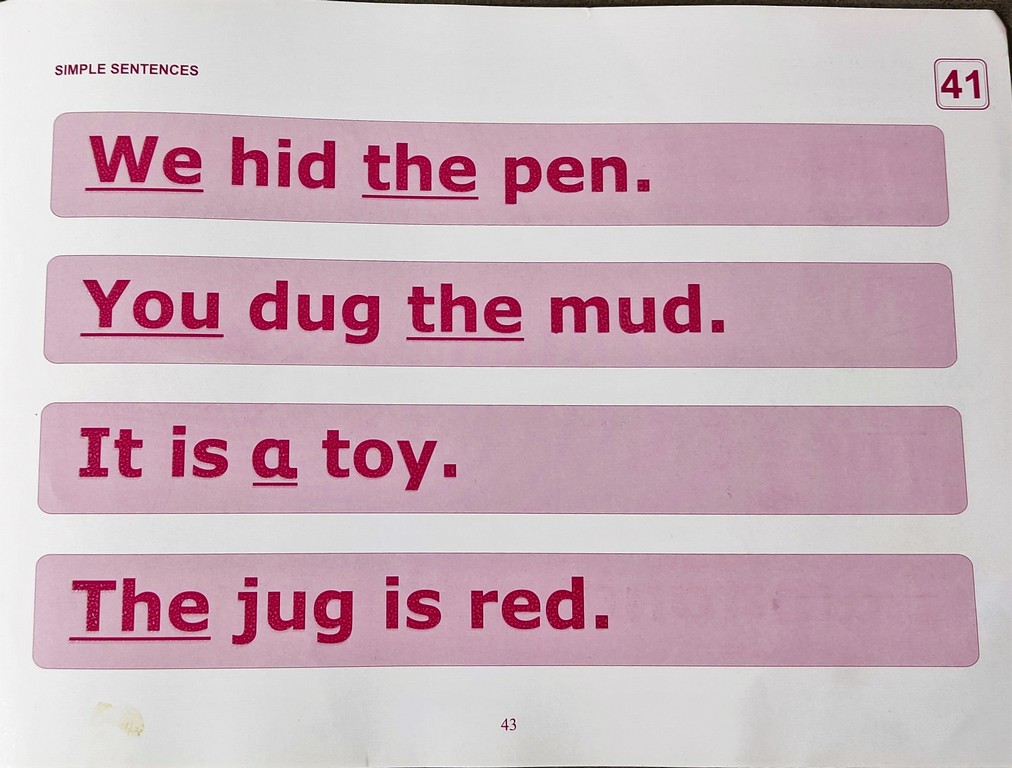 Tarjani first step to reading and writing level 1