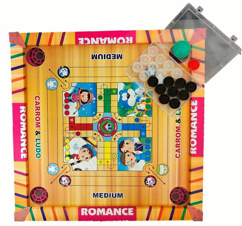 Carrom with coins medium size