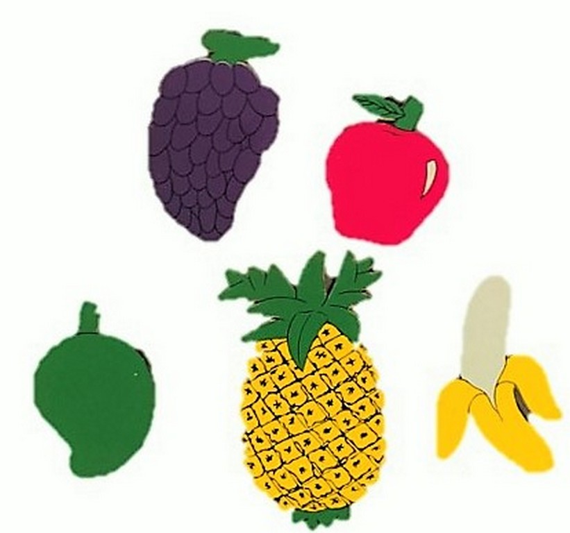 Fruit wooden cutout