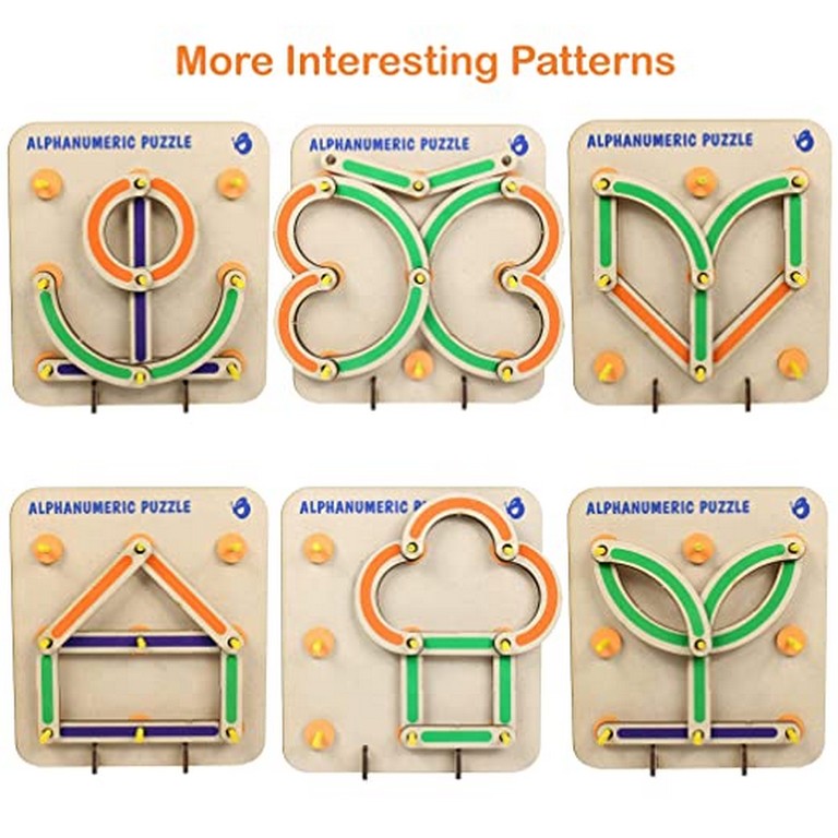 Alpha Numeric wooden construction puzzle