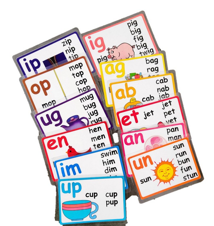 Short Vowel Sounds CVC Flash Cards