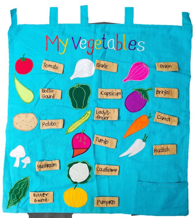 My Vegetables cloth mat