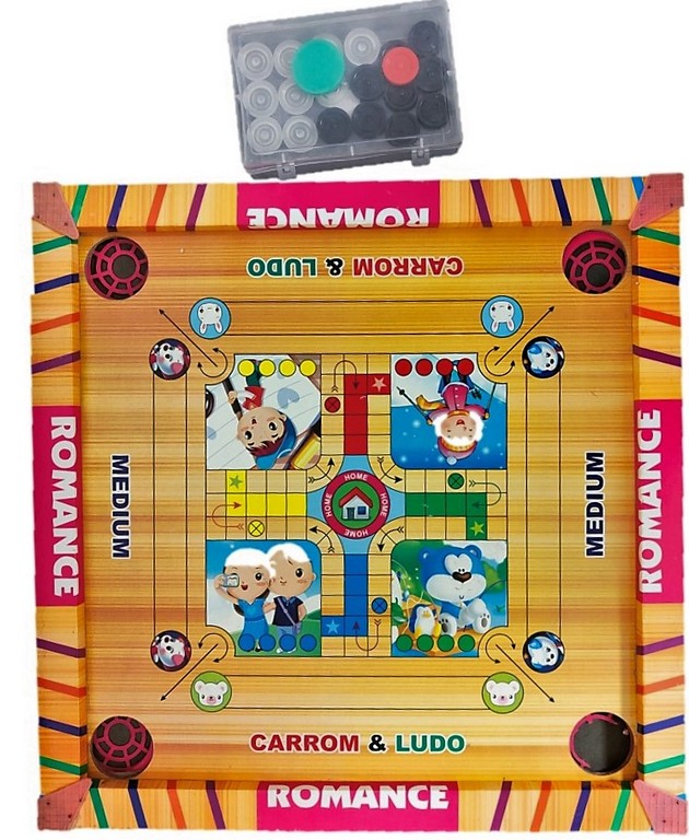 Carrom with coins medium size