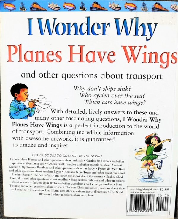 I Wonder why planes have wings