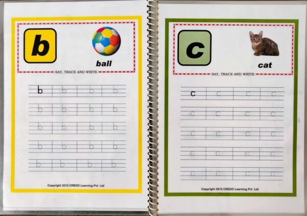 English small alphabets workbook (write and erase)
