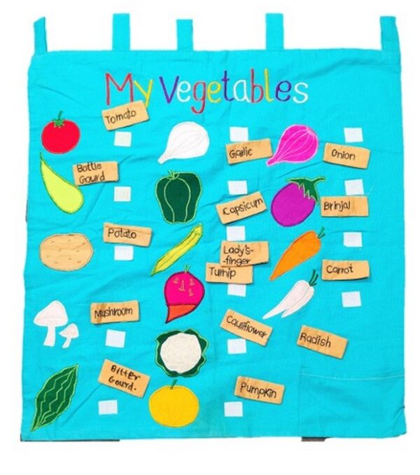 My Vegetables cloth mat