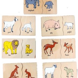 Animal baby matching toy