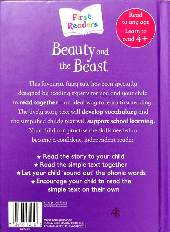 First Readers Beauty and th Beast