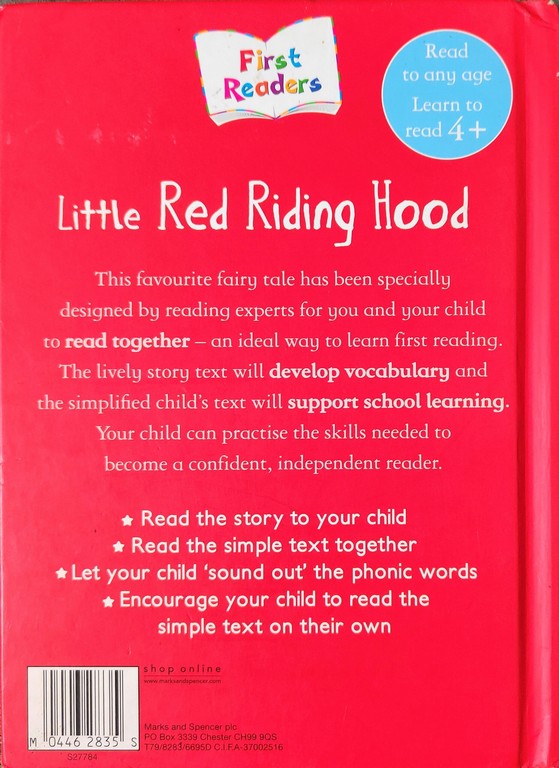 First Readers Little Red Riding Hood