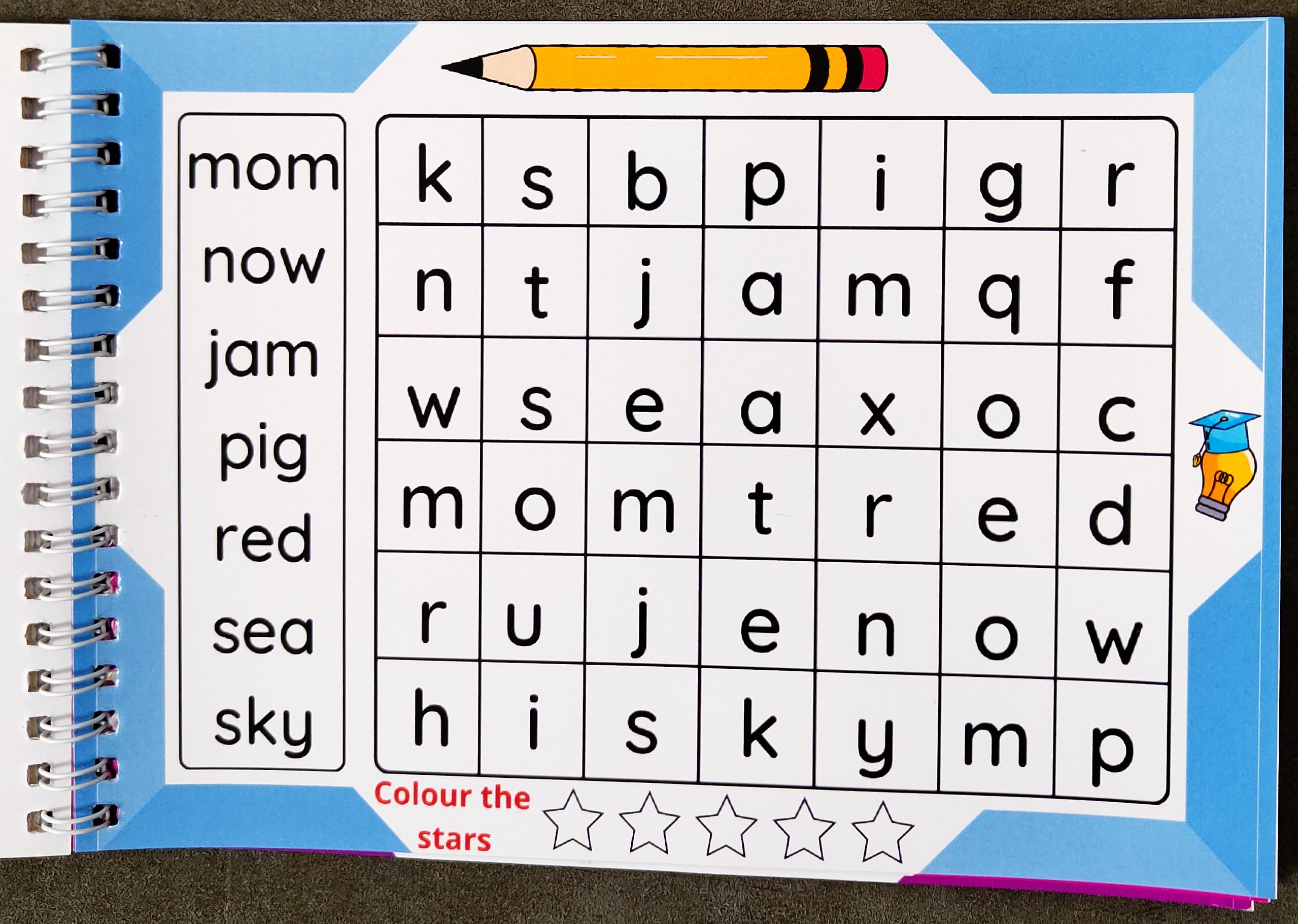 Phonics word search