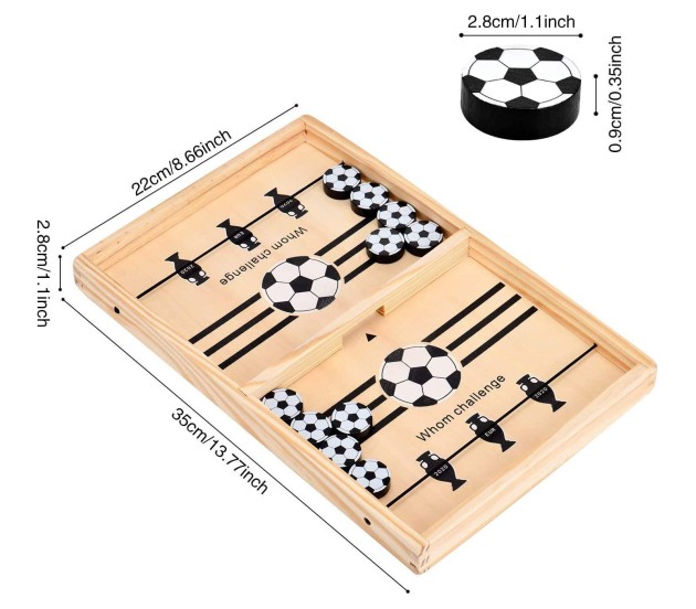 Fast sling puck table game