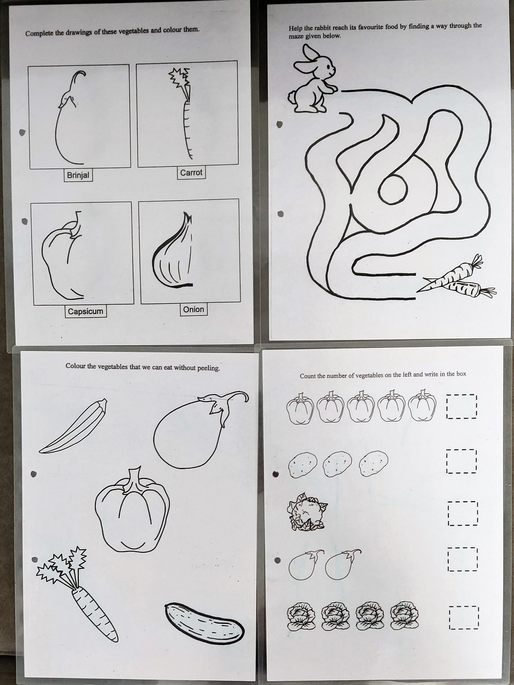 Vegetables-worksheet