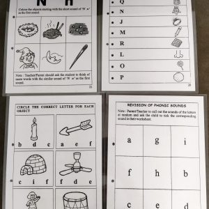 Phonics A to Q worksheet
