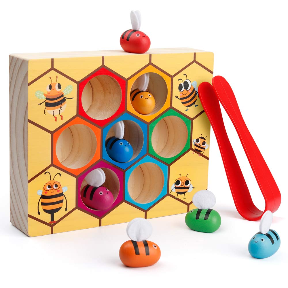Beehive Fine motor colour matching game