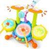 Drum set with two drum sticks
